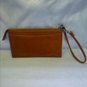 Coach Orange Poppy Wallet Clutch Wristlet Y2K Zip Close